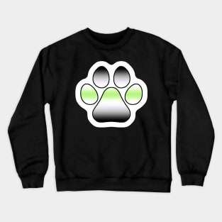 Agender Pride Paw Crewneck Sweatshirt